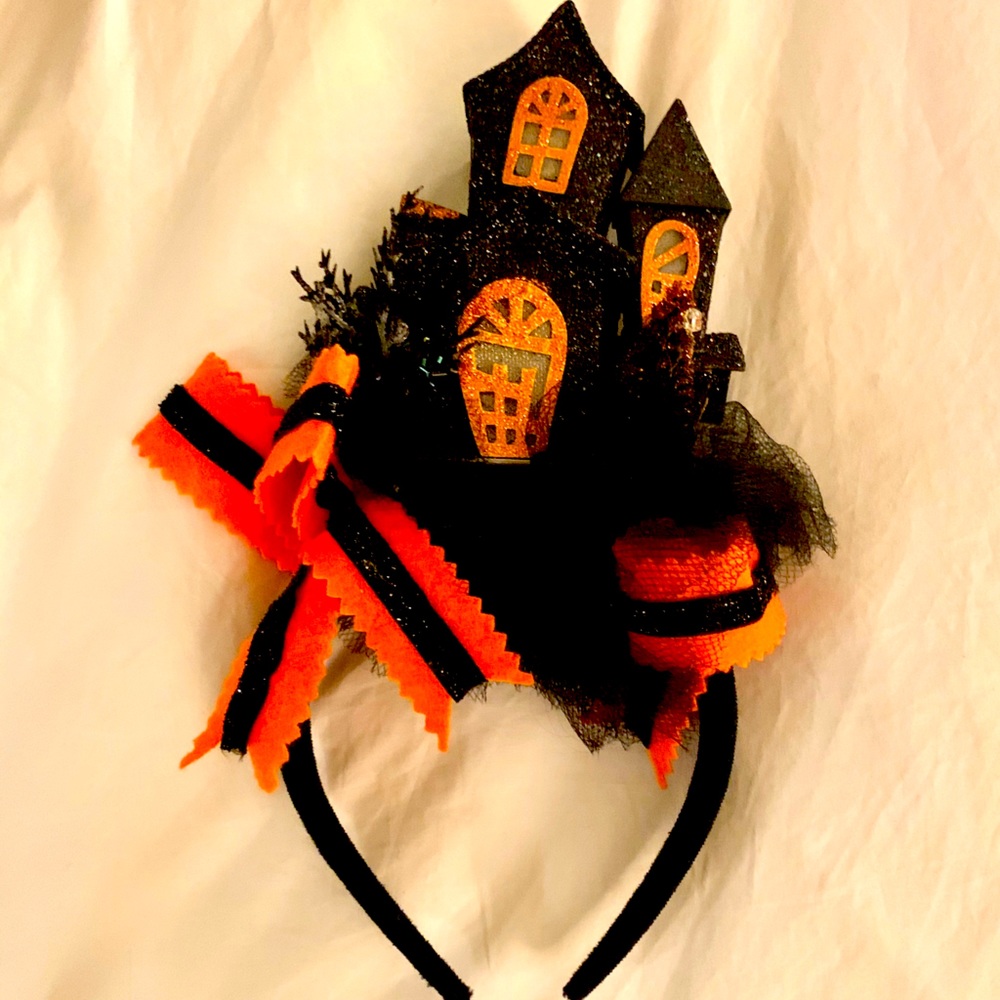 Halloween Headband - light up haunted house